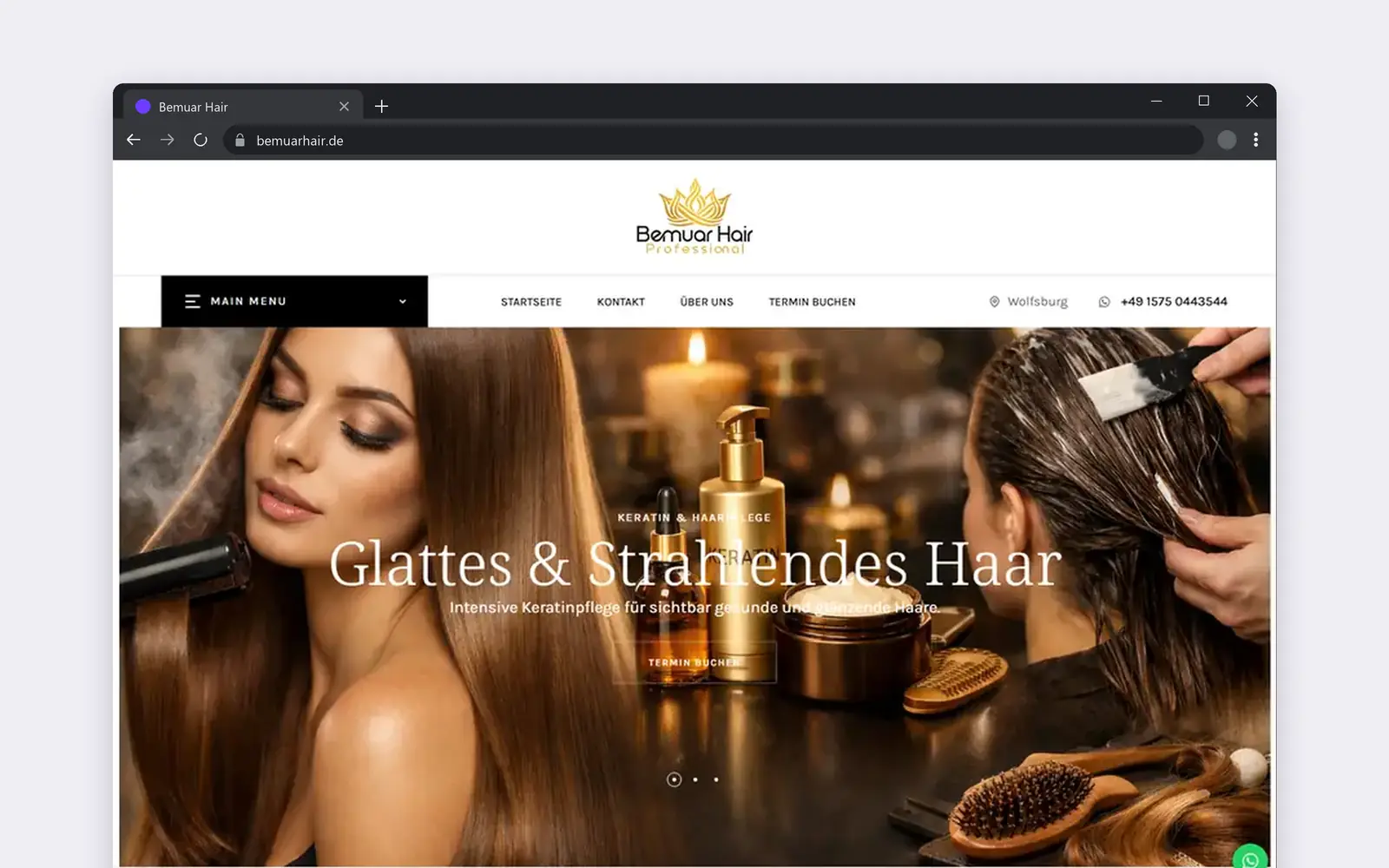 Website von Bemuar Hair